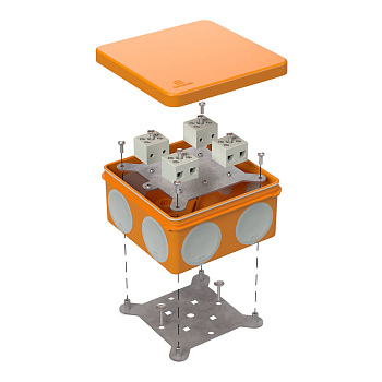 Коробка огнестойкая для о/п двухкомпонентная 60-0300-FR2.5-8 Е15-Е120 100х100х50 RAL2004 Промрукав