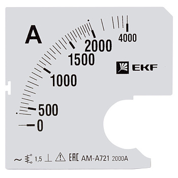 Шкала сменная для A721 2000/5А-1,5 PROxima EKF Шкала сменная для A721 2000/5А-1,5 PROxima EKF