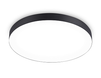 Светильник светодиодный потолочный FV5538 BK черный LED 90W 4200K D600*58 (Без ПДУ) Ambrella Light