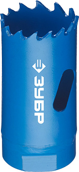 29мм, коронка биметаллическая, быстрорежущая сталь ЗУБР