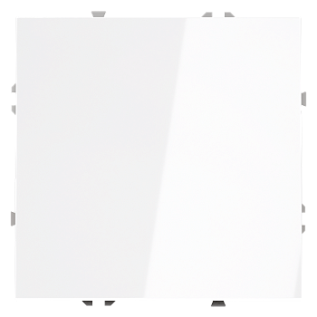 Перекрестный переключатель встраиваемый Voltum S70 одноклавишный 10А, (белый глянцевый)