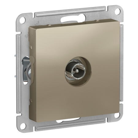 ATLASDESIGN Механизм розетки TV СУ оконечная . шампань IP20 Schneider Electric