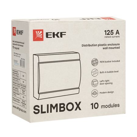 Щит распределительный ЩРН-П-10 "SlimBox" белая дверца IP41 PROxima EKF
