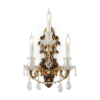 Бра 3*E14 40Вт Золото IP43 Palace DIA890-WL-03-G Maytoni