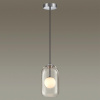 Подвес G9 1*40W LOSTAR хром/белый/прозрачный/стекло B ODEON LIGHT
