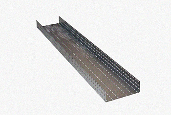 Лоток перфорированный ЛМ 100х40х3000 УТ1,5, горячее цинкование, S1,5