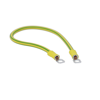 Перемычка медная сеч. 10 мм2, с наконечниками под винт М6, в комплекте с метизами HDZ, L 500 мм DKC