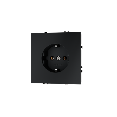 Розетка встраиваемая Voltum S70 с заземлением 16А, (графит)