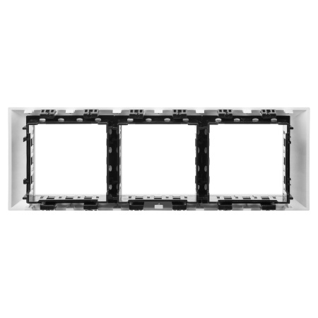 Рамка-суппорт "Avanti" для "In-liner Front",  серебристый металлик, 6модулей DKC