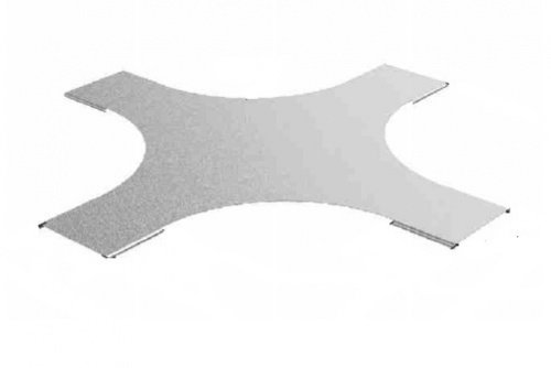 Крышка к крестообразному разветвителю для лестничного лотка НЛО 500 радиус 600 мм, толщ. 1,0 мм, Сендзимир цинк Ostec