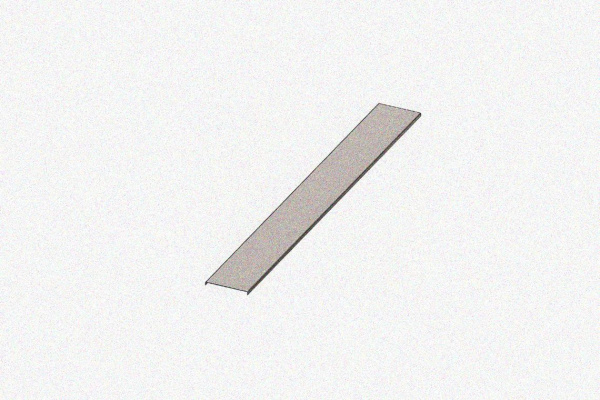 Крышка лотка КЛ 100х3000, без покрытия, S1,5