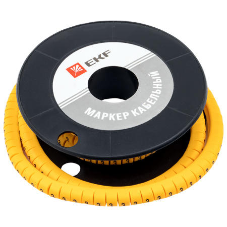 Маркер кабельный 2,5 мм2 "3" (1000 шт) (ЕС-1) PROxima EKF