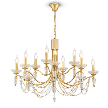 Люстра 12*E14 40Вт Золото IP20 Zoe FR2009PL-12G Freya