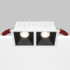 Встраиваемый светильник LED 20Вт Бело-черный IP20 Downlight DL043-02-10W4K-SQ-WB Technical Maytoni