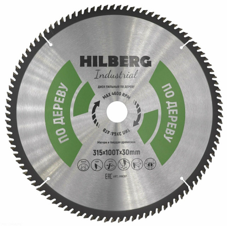 Диск пильный Industrial Дерево 315*30*100Т HW317 Hilberg