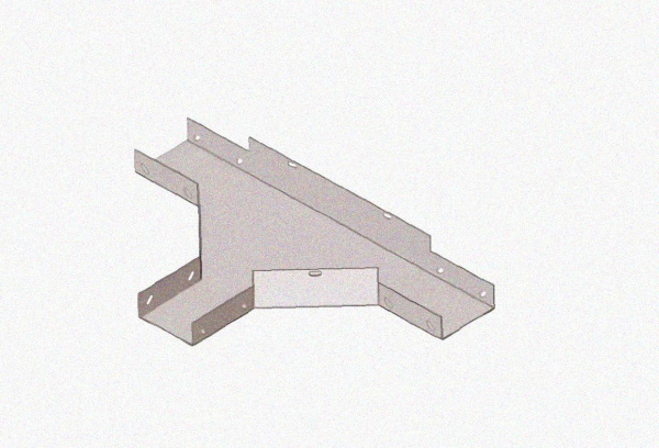 Лоток тройниковый замковый глухой ОТЗГ 150х50 УХЛ1, горячее цинкование S1,0