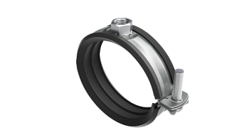 Хомут быстрой фиксации с изоляцией с гайкой М8 для труб d 1 1/2" DKC