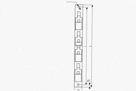 Стойка кронштейна рожкового криволинейного К1351.001-10 УТ1,5 горячее цинкование, 12 рожков, L1565, S3,0