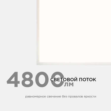 42-003 Светодиодная панель 48Вт, 4800Лм, 4000К, 595х595х9мм APEYRON