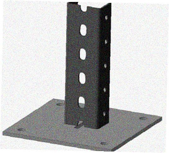 Стойка напольная (потолочная) СНП2000х4 УХЛ1,горячее цинкование, S4,0