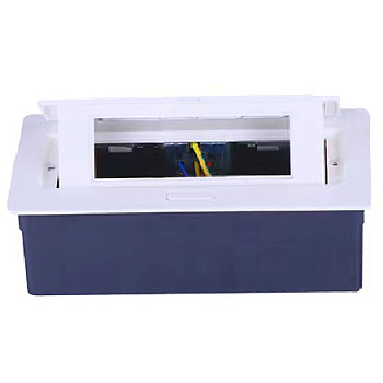 Donel Настольный встраиваемый выдвижной розеточный блок 6 мод. (3 мод. 45х45), белый