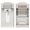 Коннектор RJ-45 TERACOM PRO экранированный 8P8C 30мкд Cat,6 (упак,20шт) EKF