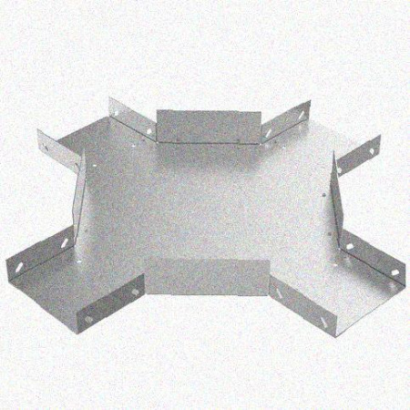 Лоток крестообразный замковый глухой КМЗГ 100х50 УХЛ1, горячее цинкование, S1,0