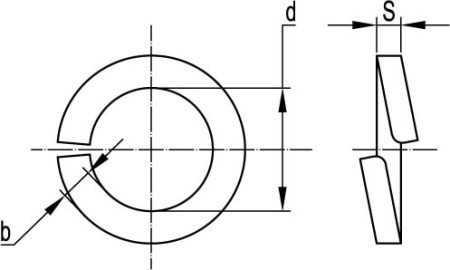 Шайба гровер М10, горячеоцинкованная DKC