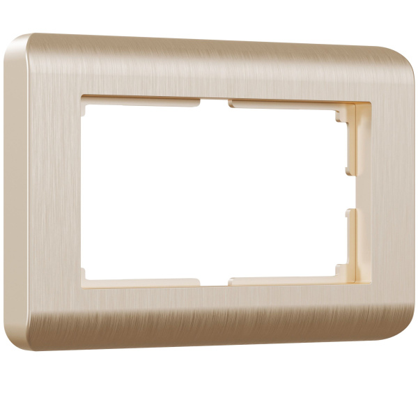 Stream Рамка для двойной розетки (шампань) Werkel