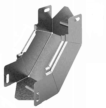 Угловой соединитель внутренний к лотку УЛ 100х50, толщ. 1,0 мм, окрашен.