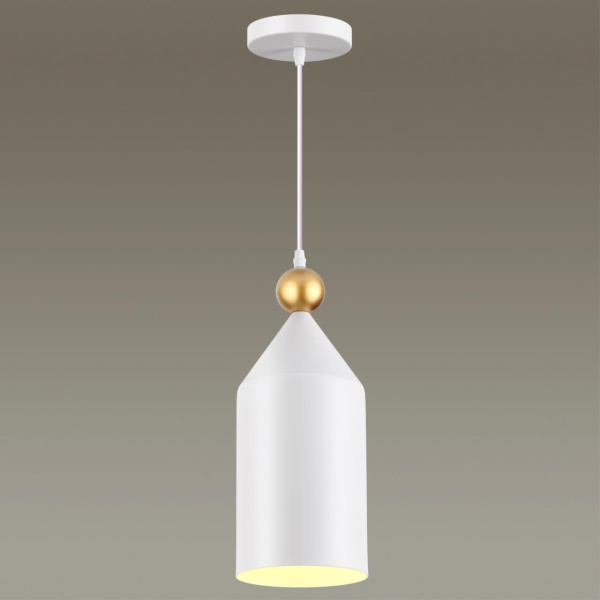 Подвес Е27 1*40W BOLLI белый/золотой B ODEON LIGHT