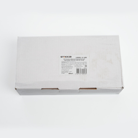 Зажим наборный изолированный (винтовой) ЗНИ - 10,0 (JXB10), синий, STEKKER, LD551-2-100