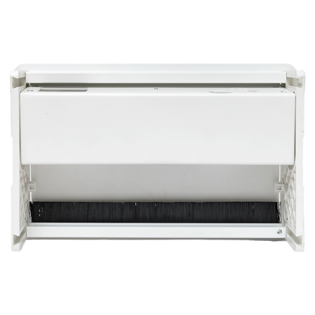 Встраиваемый настольный розеточный блок выдвижной, 8 модулей, белый, C-Line EKF