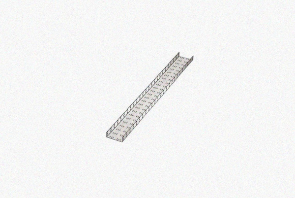 Лоток замковый перфорированный ЛМЗ 600х100х2000 УХЛ1, горячее цинкование, S1,5