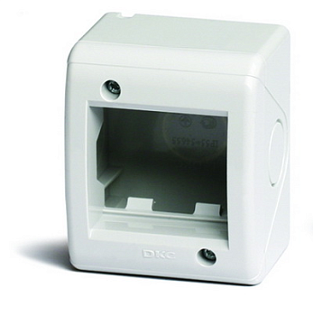 Модульная настен. коробка для эл/устан. изделий VIVA, IP40,2мод. DKC