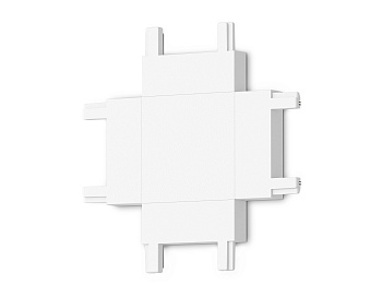Коннектор X-образный для накладного шинопровода Magnetic Ultra Slim GV1124 WH белый 46*46*6 Ambrella Light