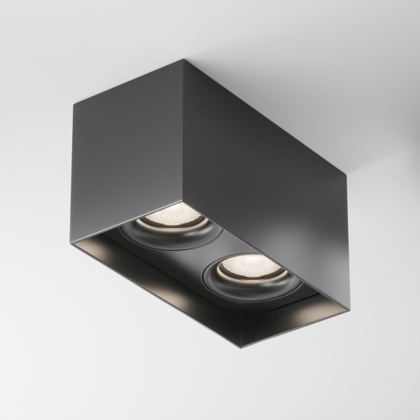 Потолочный светильник 2*GU10 50Вт Черный IP20 Ceiling & Wall C015CL-02B Technical Maytoni