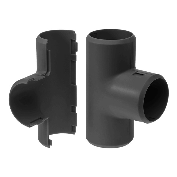 Тройник разборный черный d32 мм (1шт/200шт уп/кор) Промрукав
