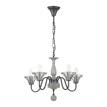 Люстра E14 5*60W 220V LAKE серый LUMION