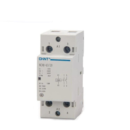 Контактор модульный NCH8-63/20 63A 2НО AC24В, 50Гц (R) CHINT