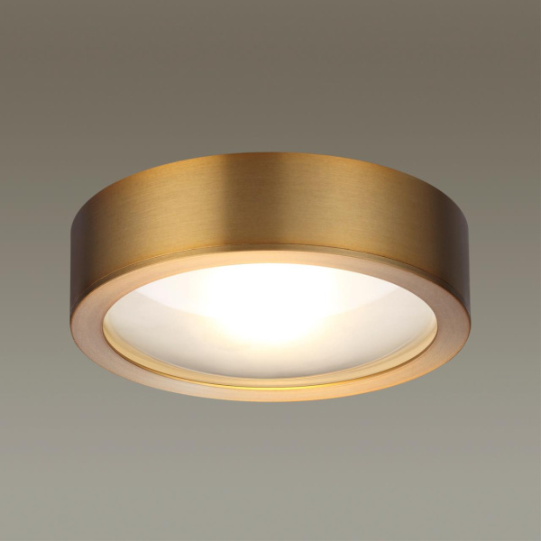 Потолочный св-к IP20 COB LED 7W 406Лм 3000K IP20 античная бронза/металл REUS ODEON LIGHT