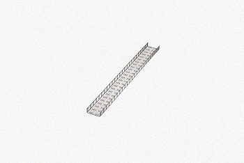 Лоток замковый перфорированный ЛМЗ 400х65х2000 У3, окрашенный, S1,5