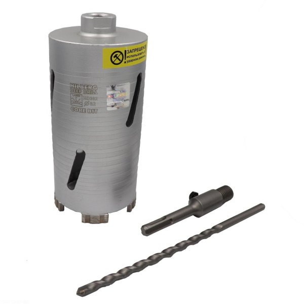 Коронка алмазная по бетону 82*150 мм Laser Deep Drill HD382 Hilberg