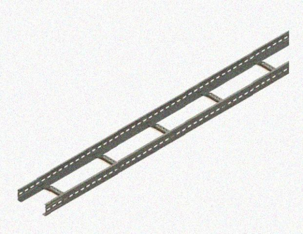 Лоток лестничный КС-НЛ 60х10-90 (Rп600) УХЛ1 для поворота трассы вниз на 90, радиус поворота трассы 600 мм, горячее цинкование, S1,5