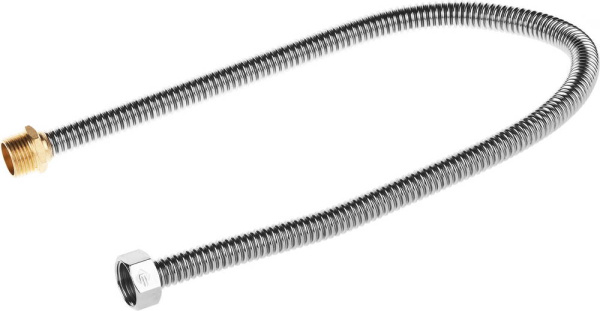 Подводка "ЭКСПЕРТ" сильфонная из нержавеющей стали, для воды, г/ш (гайка-штуцер), 1/2", 0,6м ЗУБР
