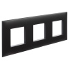 Рамка "Avanti", "Черный матовый", 3 поста (6 мод.) DKC