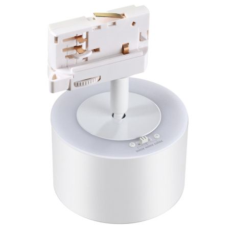Трехф.трек.св-к с перекл.цв.темп.IP20 LED 3000К/4000К/6000К 12W вниз+3W вверх бел GIRO NOVOTECH