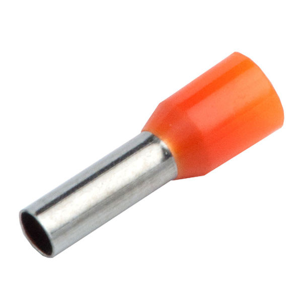 Наконечник-гильза НГИ1 GNGI-E-0,5-8-50 Оранжевый, 50 штук General