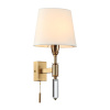 Бра с выкл.E14 1*40W LONDON бронзовый/белый/ткань ODEON LIGHT