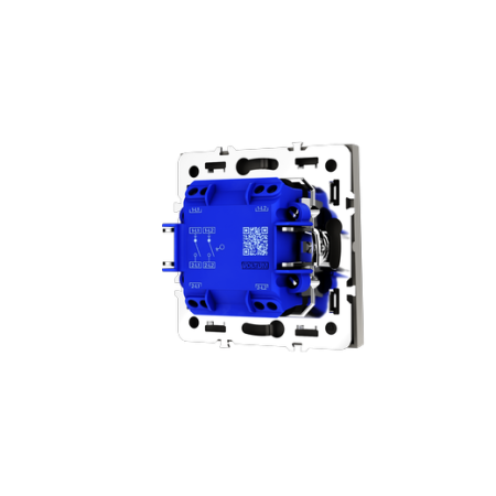 Выключатель встраиваемый Voltum S70 двухклавишный 10А, (кашемир)